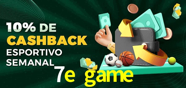10% de bônus de cashback na 7e game